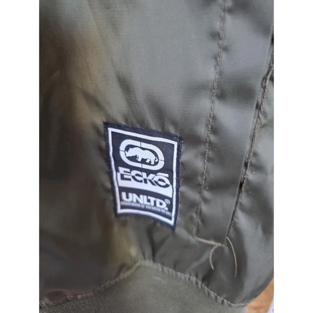 ecko unltd Mens Cadet Flash Jacket In Olive Desert. Size L - Picture 4 of 6